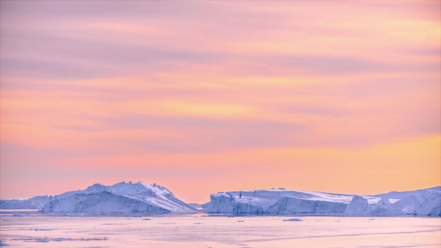 Epic Aurora Borealis Over Greenland And Iceland