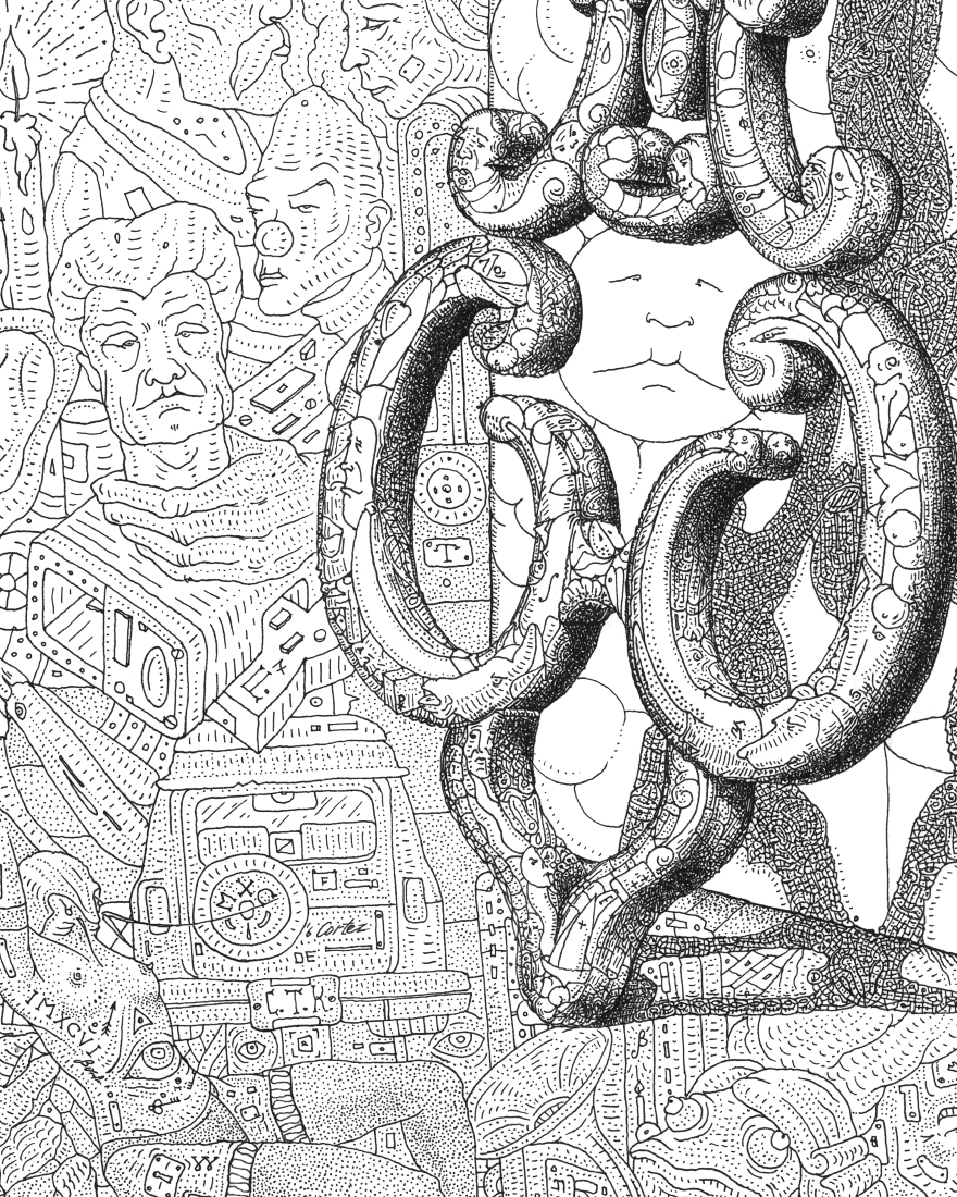 Illustration Made Of Hundreds Of Illustrations