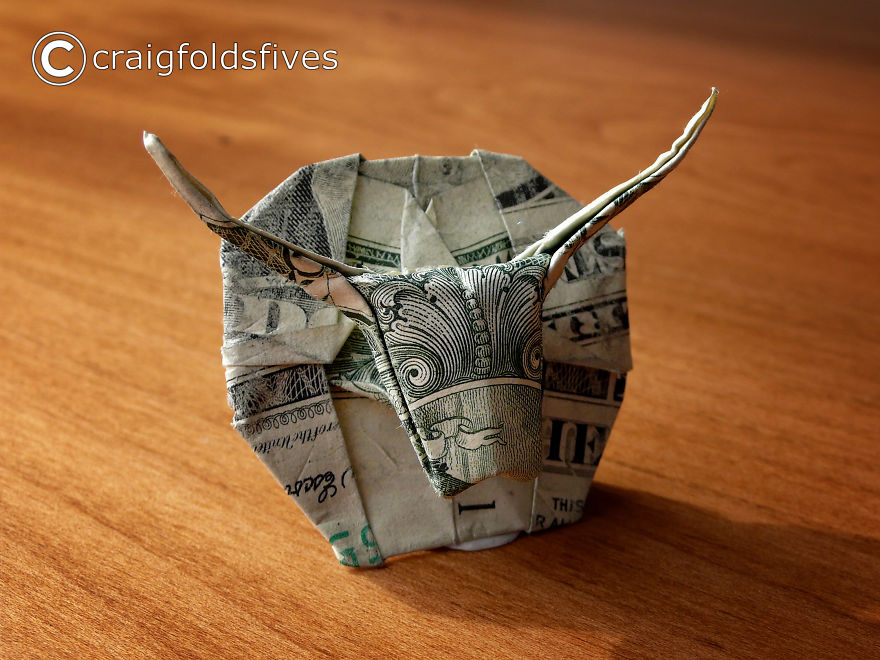 Dollar Bill Origami By CraigFoldsFives
