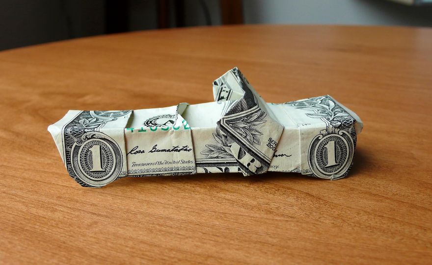 Dollar Bill Origami By CraigFoldsFives