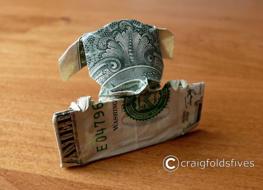 Dollar Bill Origami By CraigFoldsFives