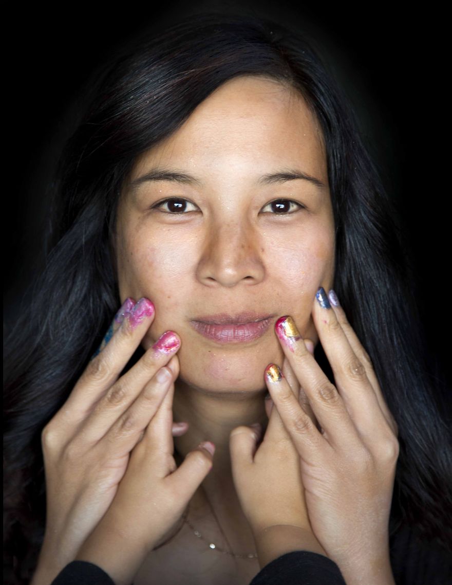 Little Girls Do Their Mothers' Makeup