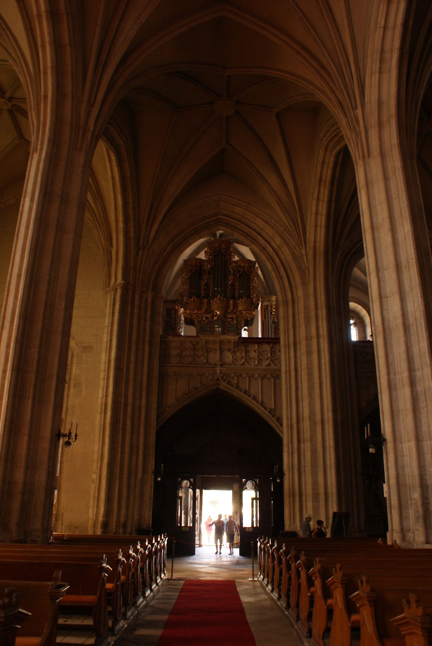 The Entrance In The Catholic Medieval Parish Church Of Cluj