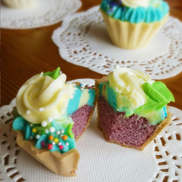 I Made These Colorful Cupcakes Out Of Boredom In Making Same Old Cupcakes All The Time