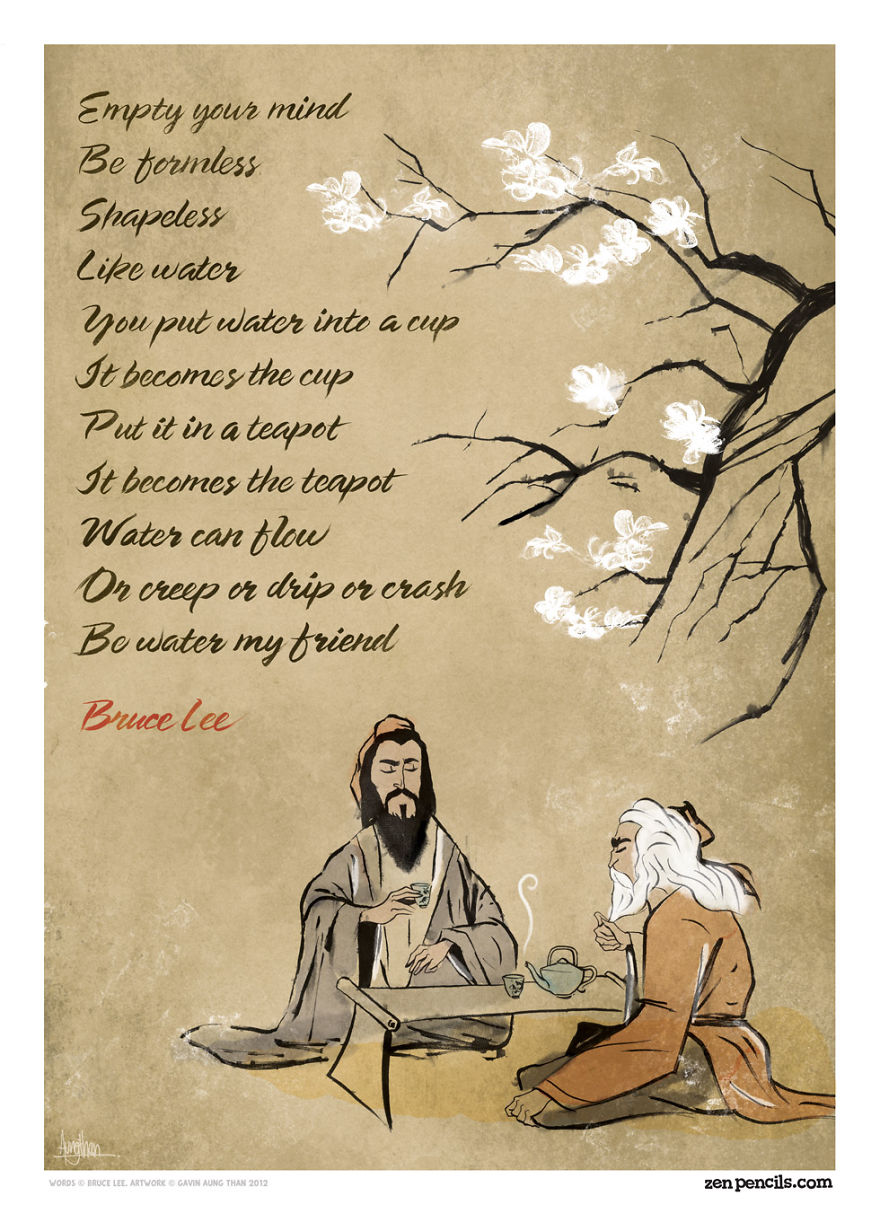 Inspirational Quotes By Famous People Adapted Into Cartoons