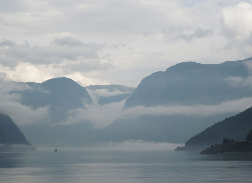 Aurlandsfjord View From Flam