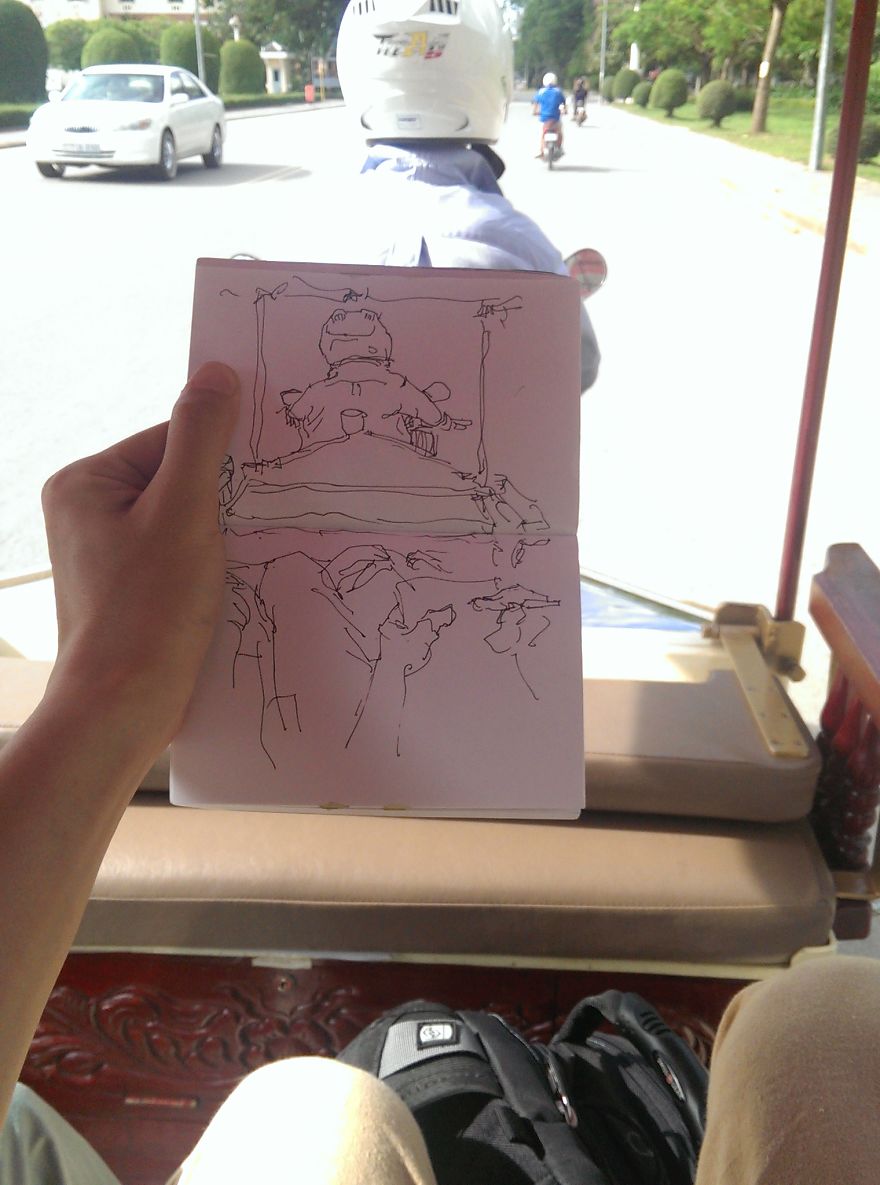 I Sketch On Every Single Bus, Train And Airplane I Board