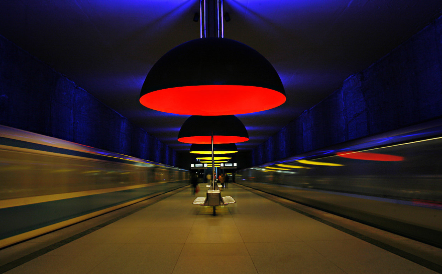U-bahn Station Westfriedhof, Munich, Germany