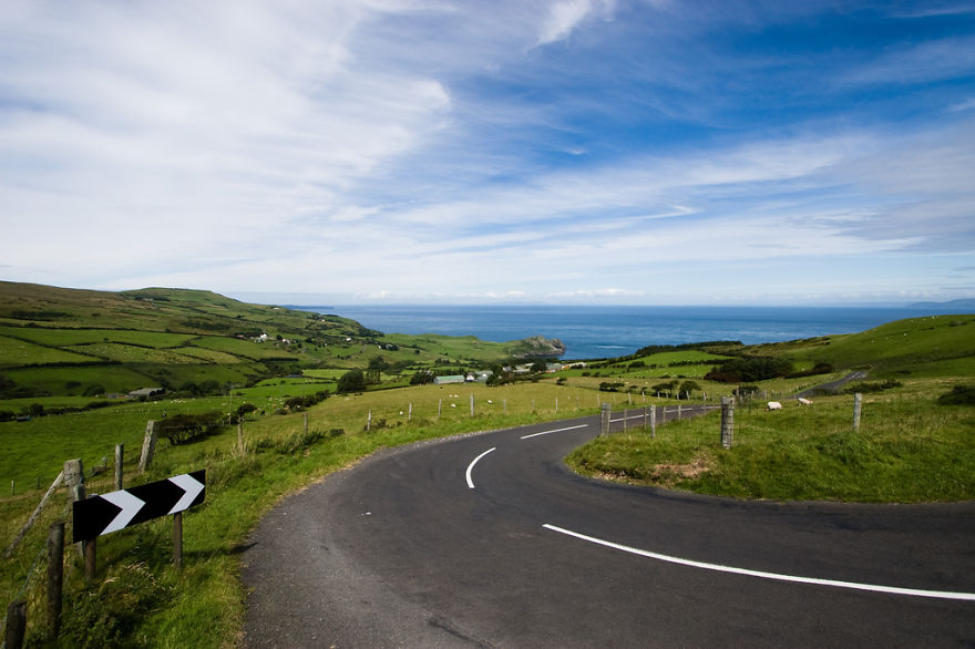Antrim Coast Road, Northern Ireland.