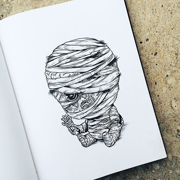 baby-terrors-iconic-horror-monsters-illustrations-alex-solis-1