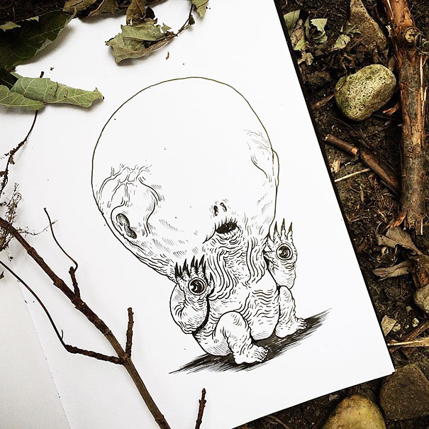 baby-terrors-iconic-horror-monsters-illustrations-alex-solis-12