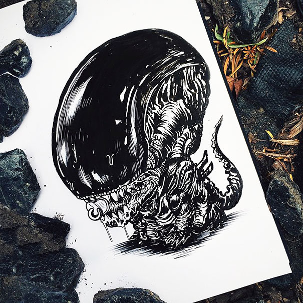 baby-terrors-iconic-horror-monsters-illustrations-alex-solis-30