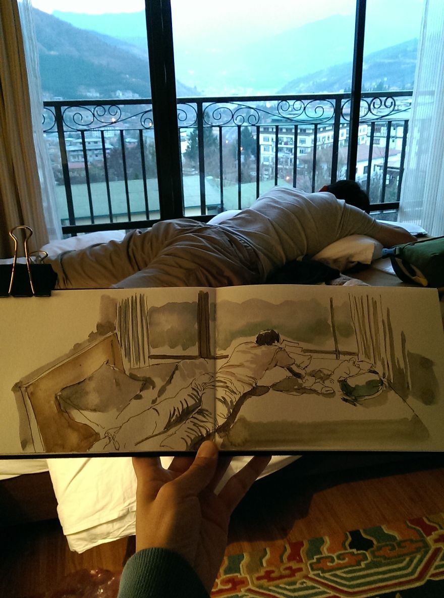 I Sketch On Every Single Bus, Train And Airplane I Board