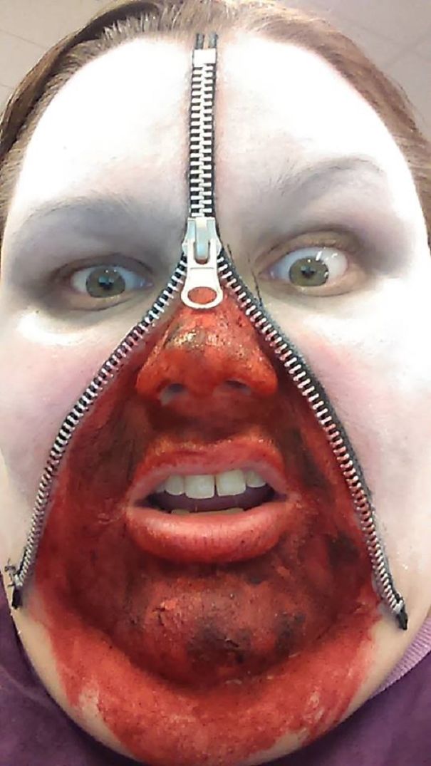 Creepy Zipper Face