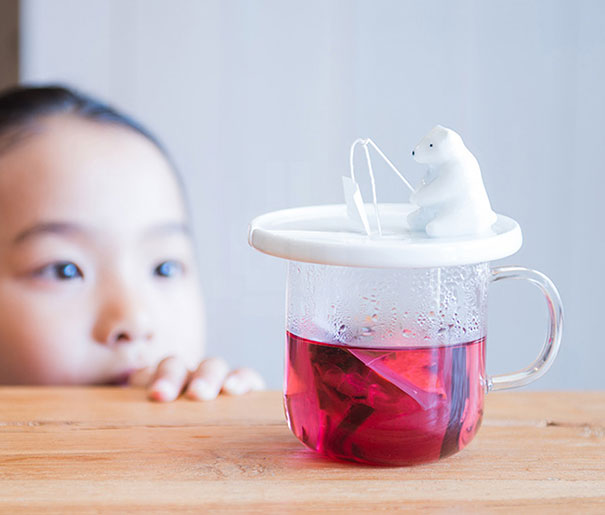 Polar Bear Tea Bag Holder