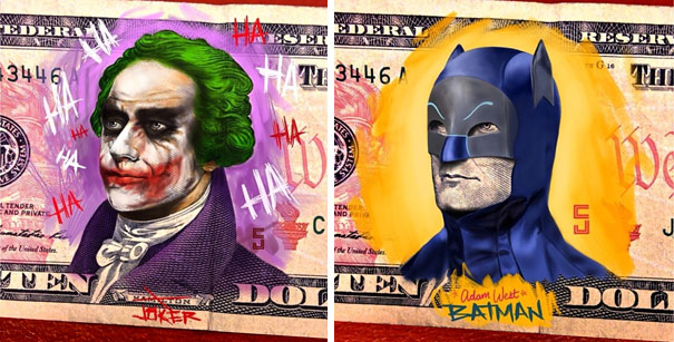The Art On Money: I Turn U.S. Presidents Into Super Heroes And Villains The Art On Money: I Turn U.S. Presidents Into Super Heroes And Villains