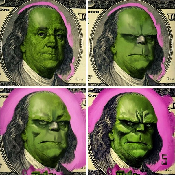 The Art On Money: I Turn U.S. Presidents Into Super Heroes And Villains The Art On Money: I Turn U.S. Presidents Into Super Heroes And Villains