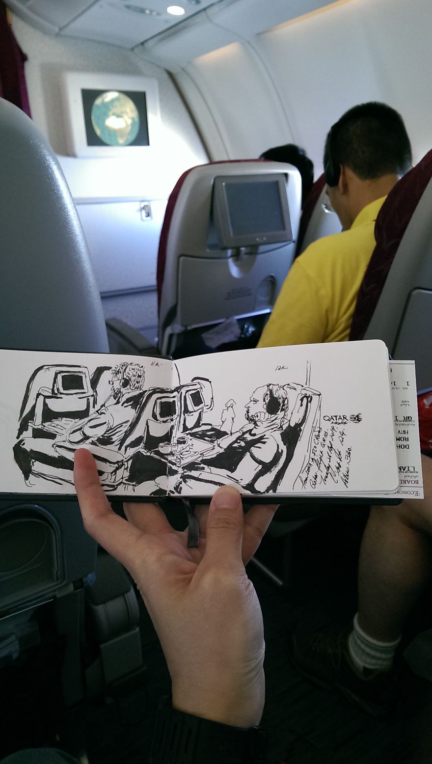 I Sketch On Every Single Bus, Train And Airplane I Board