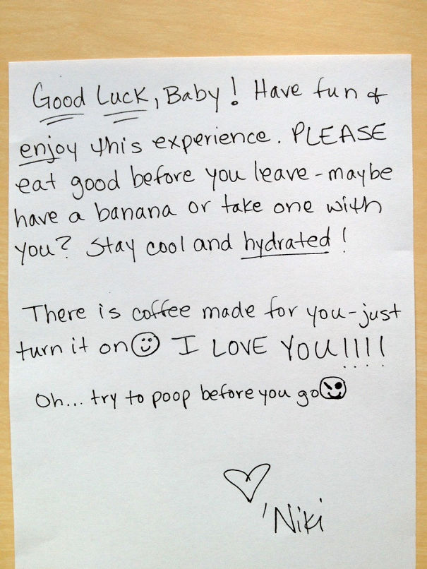 Good Luck Note