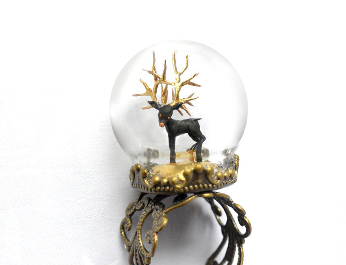 Christmas Deer Ring