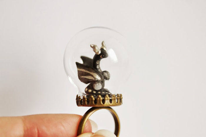 Dragon Globe Ring
