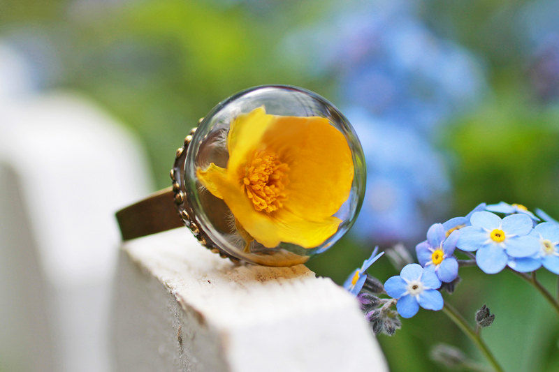 Real Flower Ring