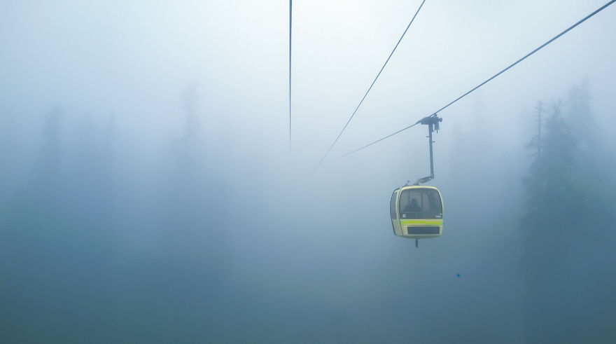 From Out Of Nowhere, Cable Car, Gulmarg, Kashmir, India