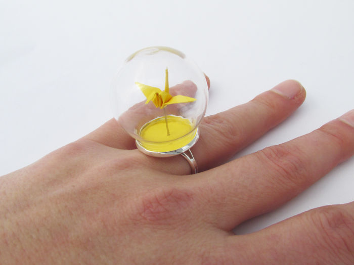 Origami Crane Ring