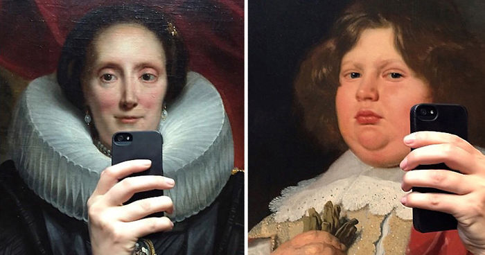 This Woman Made Old Museum Paintings Take Selfies