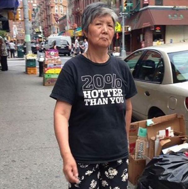 Old People Wearing Funny T-shirts
