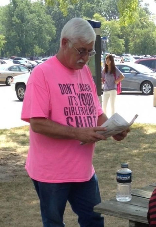 Old People Wearing Funny T-shirts