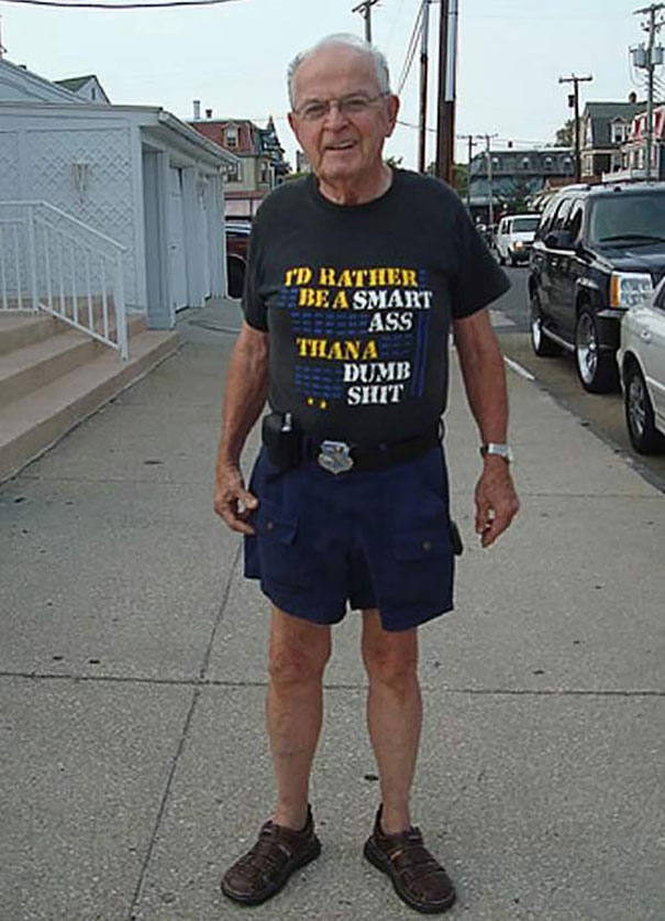 Old People Wearing Funny T-shirts