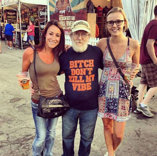 Old People Wearing Funny T-shirts