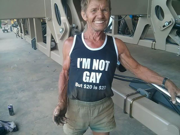 Old People Wearing Funny T-shirts