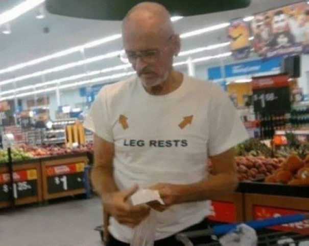 Old People Wearing Funny T-shirts
