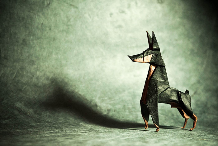 Origami Doberman