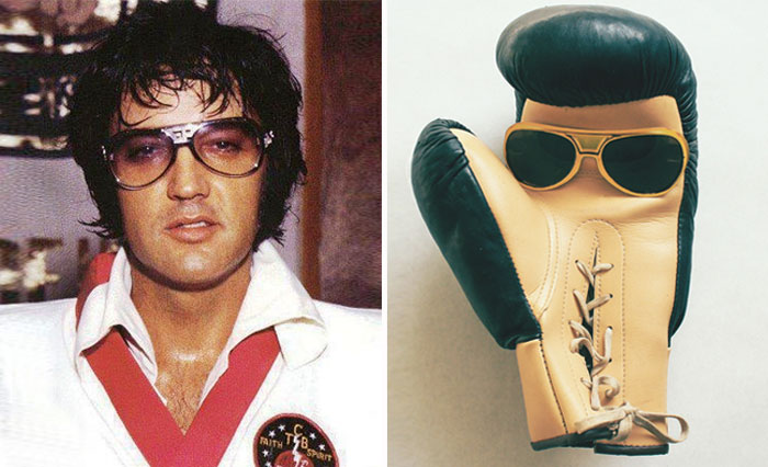 Boxing Glove looks like Elvis Presley