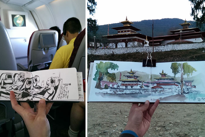 I Sketch On Every Single Bus, Train And Airplane I Board