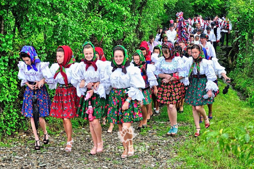 A Part Of Wedding Celebration In Sat Sugatag In Region Of Maramures.