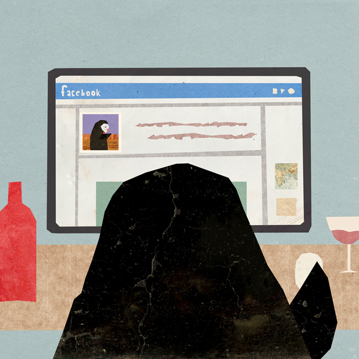 The Story Of A Sad Penguin And His Friend - A Bottle Of Wine