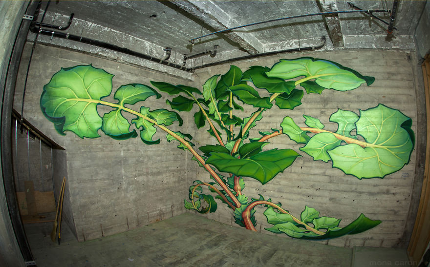 I Paint Weed Murals That Slowly Take Over The City (Gifs+Video)
