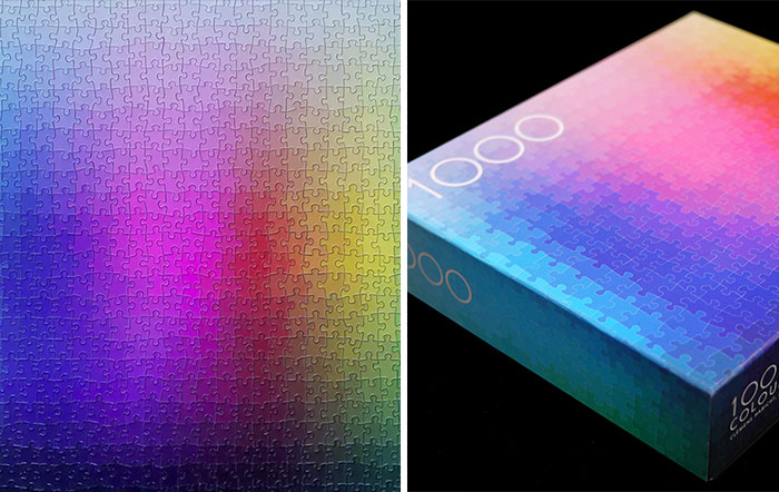 1000-Piece CMYK Color Gamut Jigsaw Puzzle By Designer Clemens Habicht