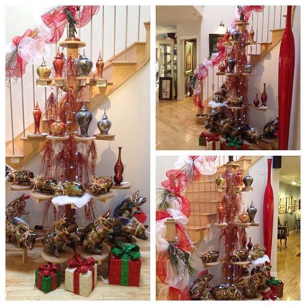 Wooden Shelf Sculpture Tree Made By Rejean Gilbert #balcondart