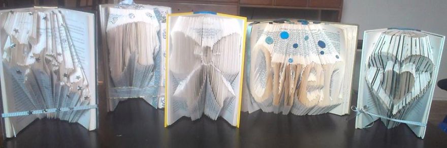 Artwork Done By Me With Some Hard Cover Books. London < Ont