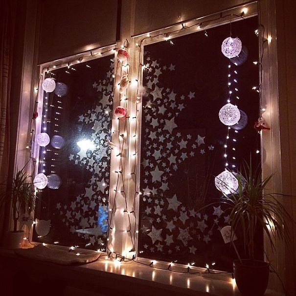 Toothpaste Christmas Tree On My Window :d