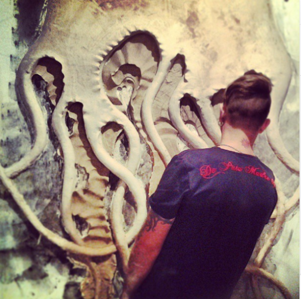 Decoration Idea For Your Walls - Jellyfish From Plaster Decoration Idea For Your Walls - Jellyfish From Plaster