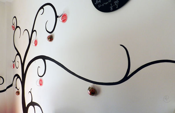 Albero Di Natale 2d Con Palline Sezionate