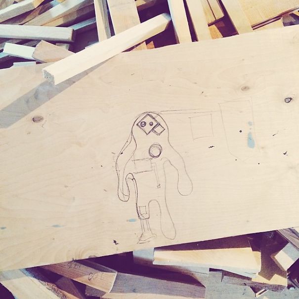 Upcycled Robot From Plaster