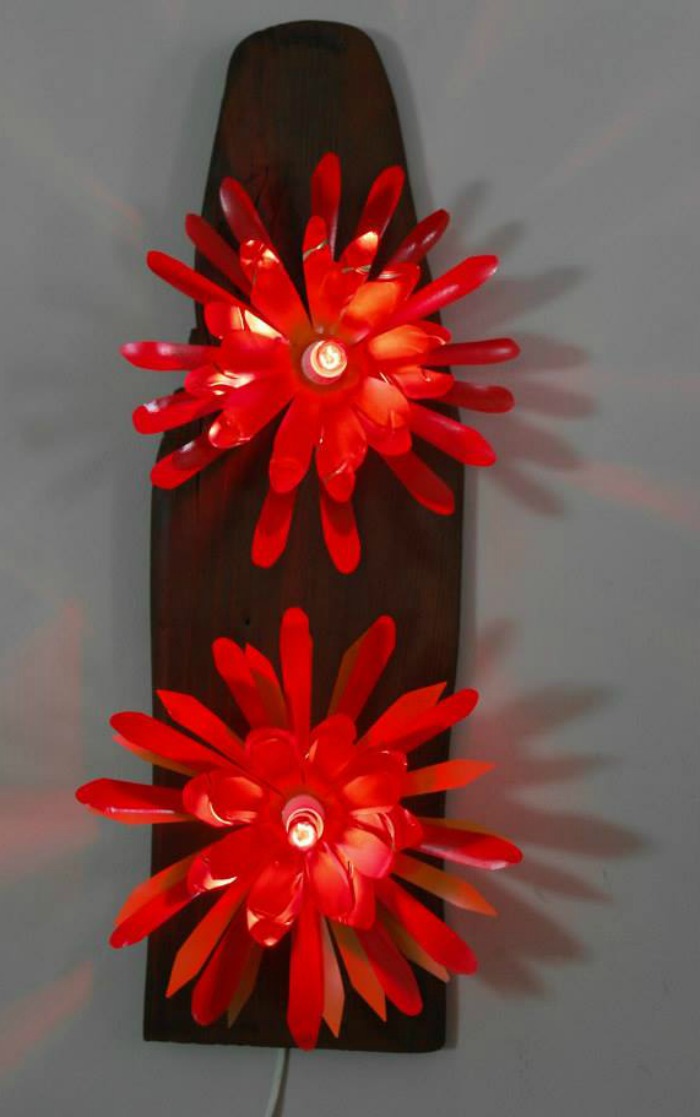 Plastic Bottles On Driftwood