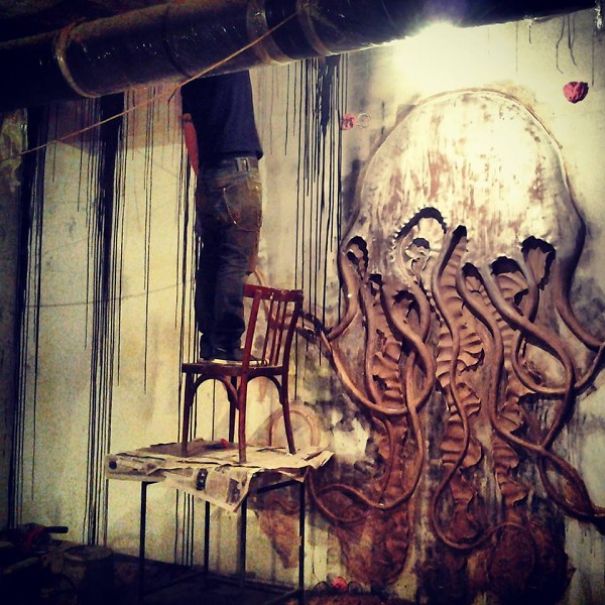 Decoration Idea For Your Walls - Jellyfish From Plaster